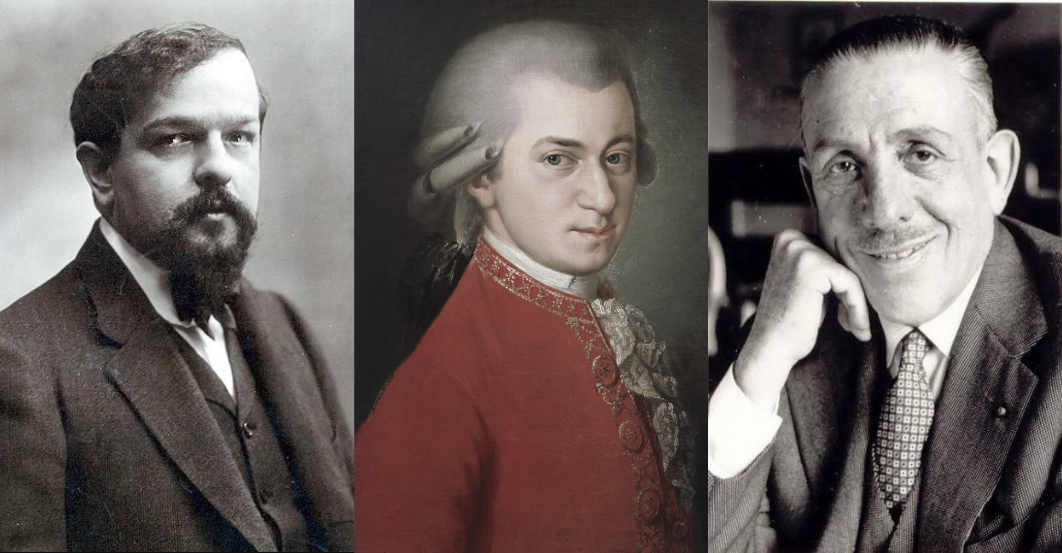Debussy, Mozart and Poulenc